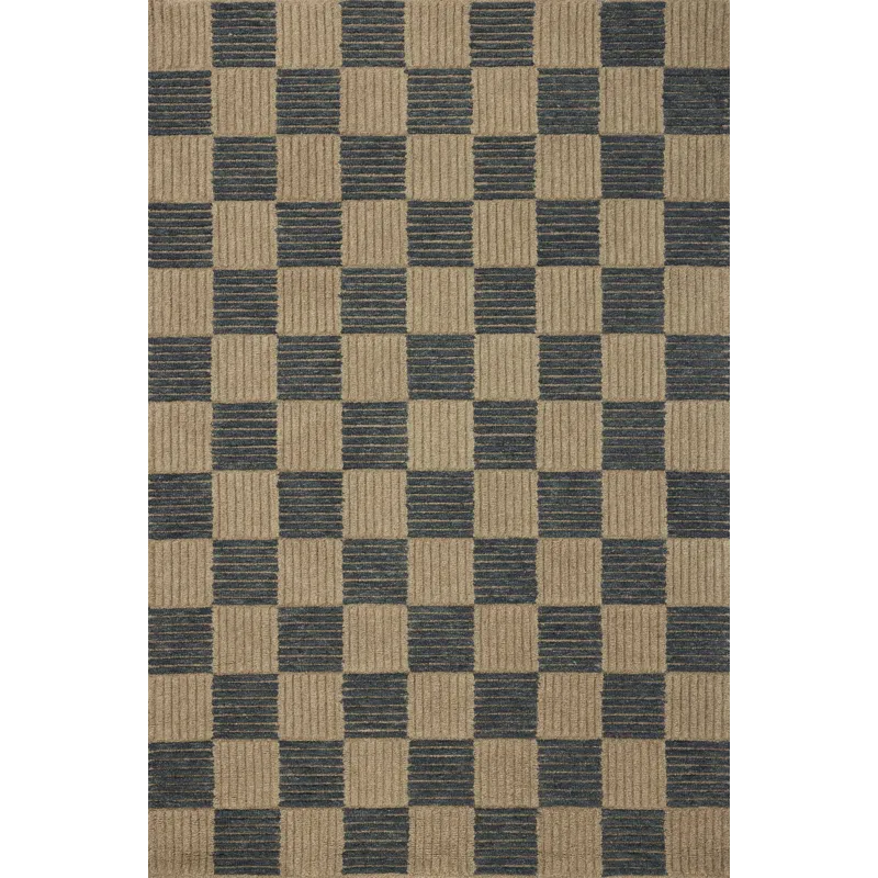 Brigette Romanek x Loloi Madi Taupe / Navy 9\'-3\" x 13\' Rug