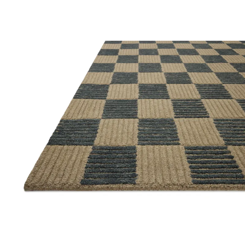 Brigette Romanek x Loloi Madi Taupe / Navy 9\'-3\" x 13\' Rug