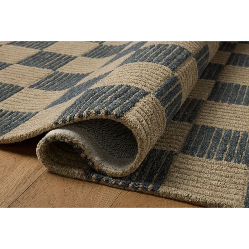 Brigette Romanek x Loloi Madi Taupe / Navy 9\'-3\" x 13\' Rug