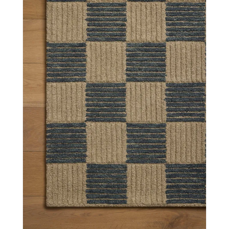 Brigette Romanek x Loloi Madi Taupe / Navy 9\'-3\" x 13\' Rug