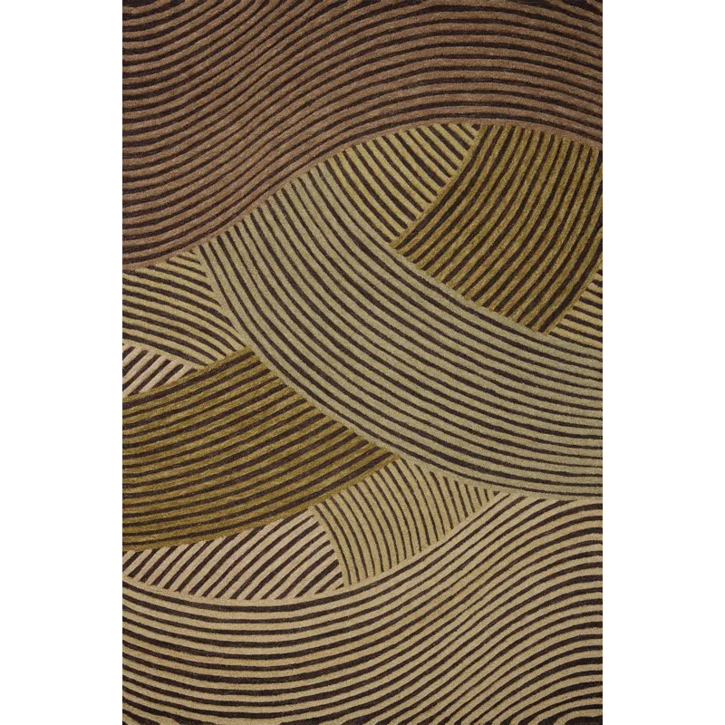 Brigette Romanek x Loloi Madi Espresso / Multi 7\'-9\" x 9\'-9\" Rug