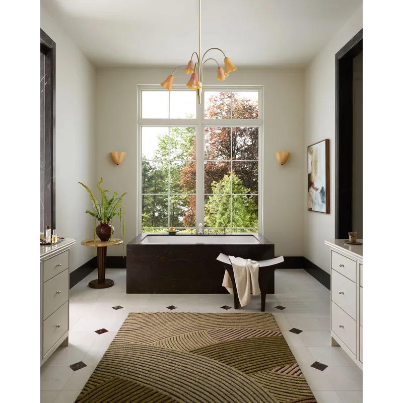 Brigette Romanek x Loloi Madi Espresso / Multi 7\'-9\" x 9\'-9\" Rug