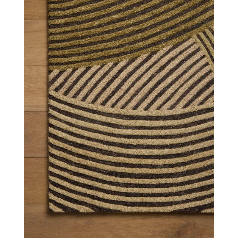 Brigette Romanek x Loloi Madi Espresso / Multi 7\'-9\" x 9\'-9\" Rug