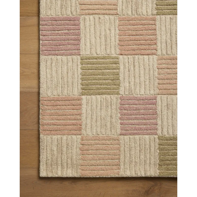 Brigette Romanek x Loloi Madi Natural / Multi 7\'-9\" x 9\'-9\" Rug