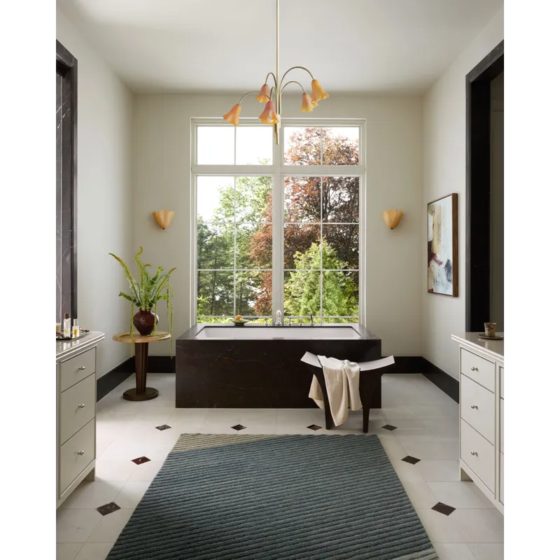 Brigette Romanek x Loloi Madi Denim / Multi 2\'-6\" x 7\'-6\" Rug