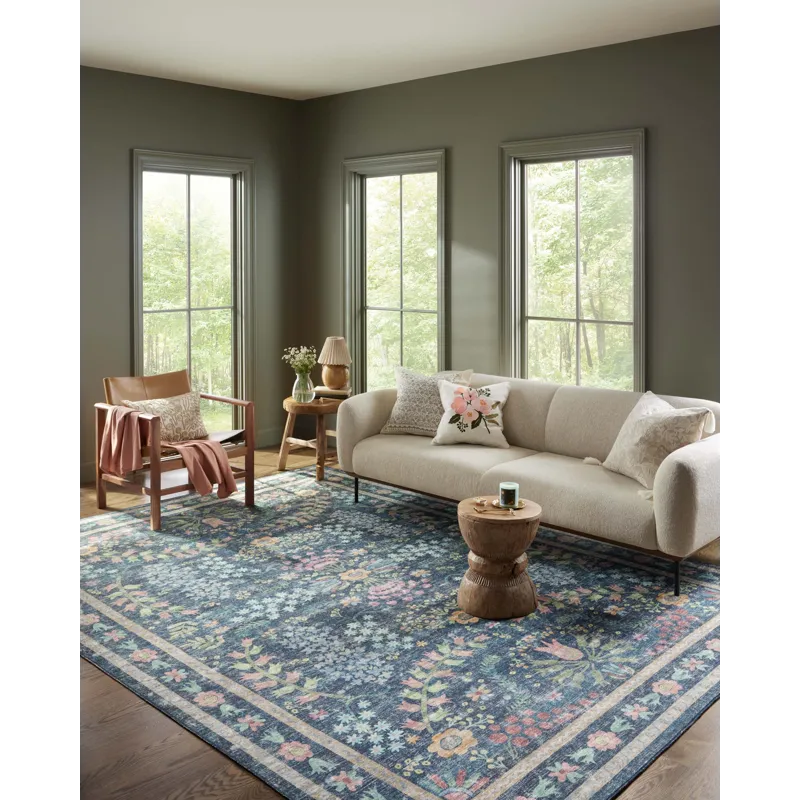 Loloi X Rifle Paper Co. Maison 3\'-9\" X 5\'-6\" Rug