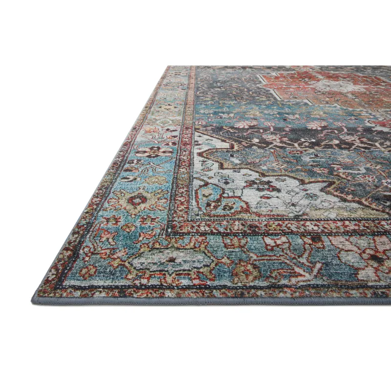 Margot Ocean / Brick Rug (7' 6" X 9' 6")