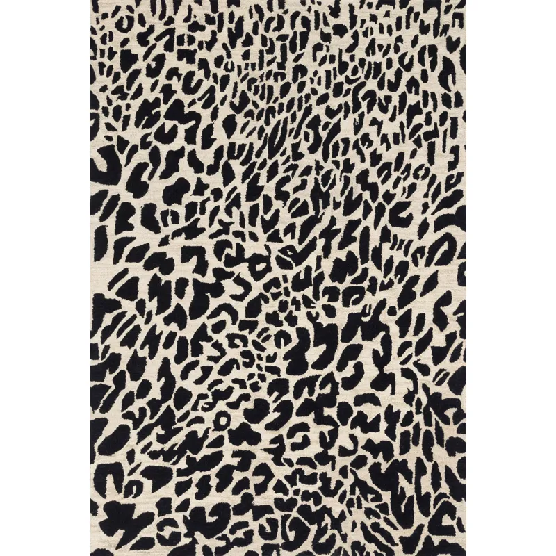 Masai Black / Ivory Rug (9' 3" X 13')