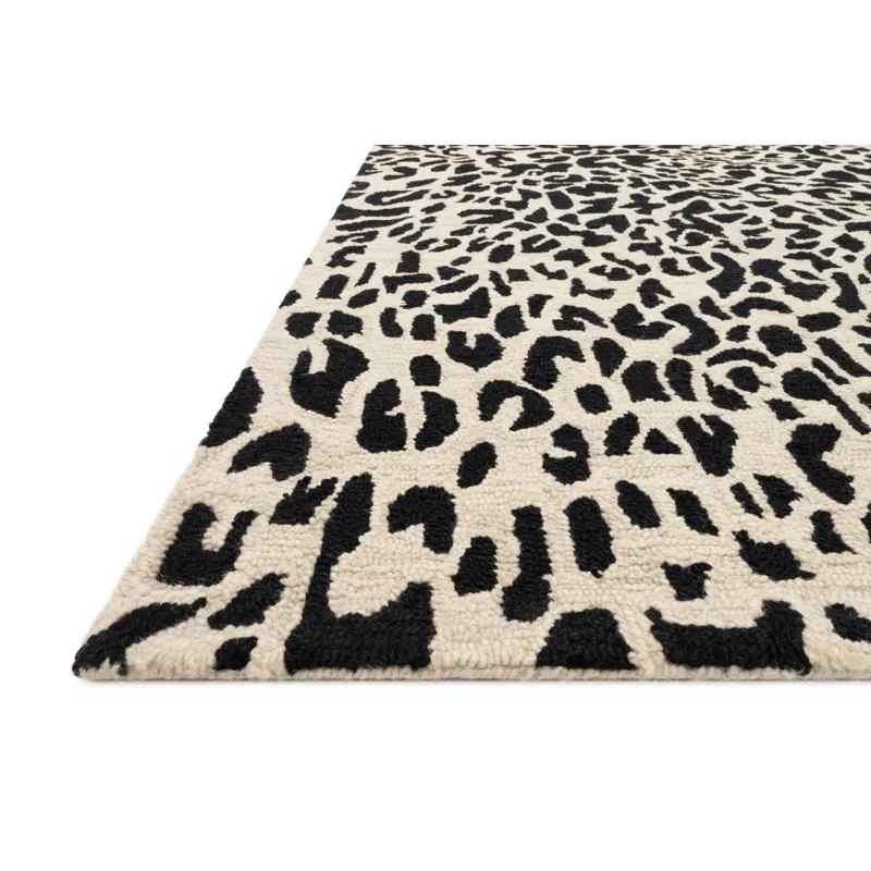 Masai Black / Ivory Rug (9' 3" X 13')