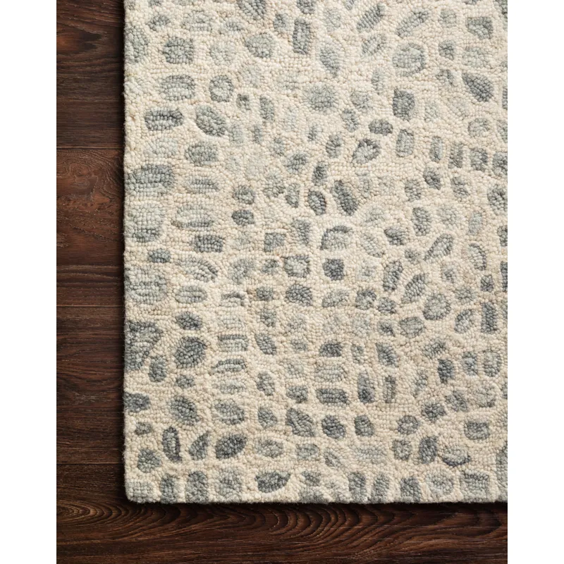 Masai Silver Grey / Ivory Rug (9' 3" X 13')
