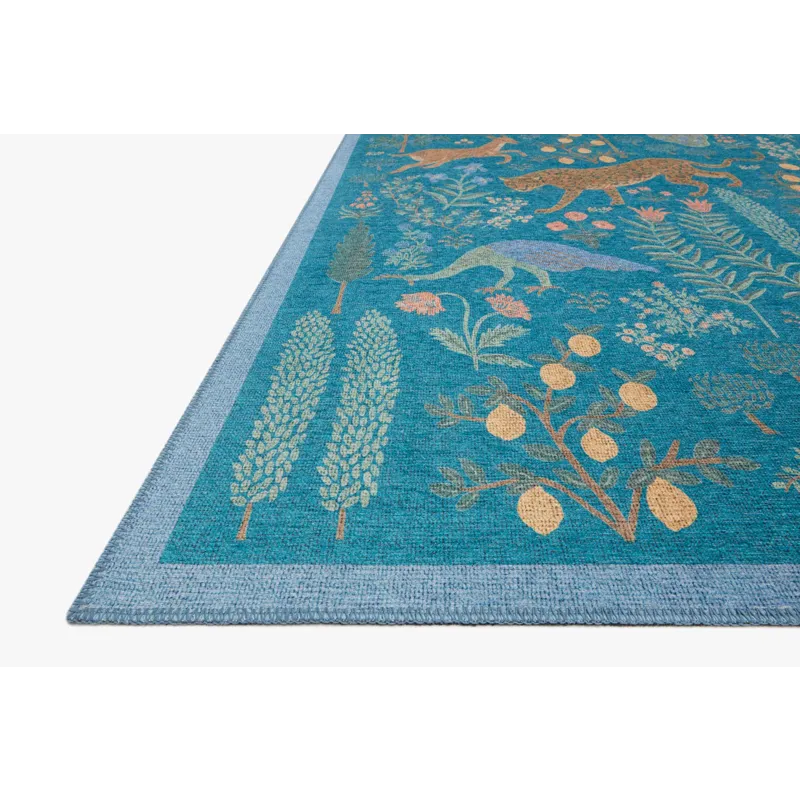 Loloi X Rifle Paper Co. Menagerie 3\'-9\" X 5\'-9\" Rug