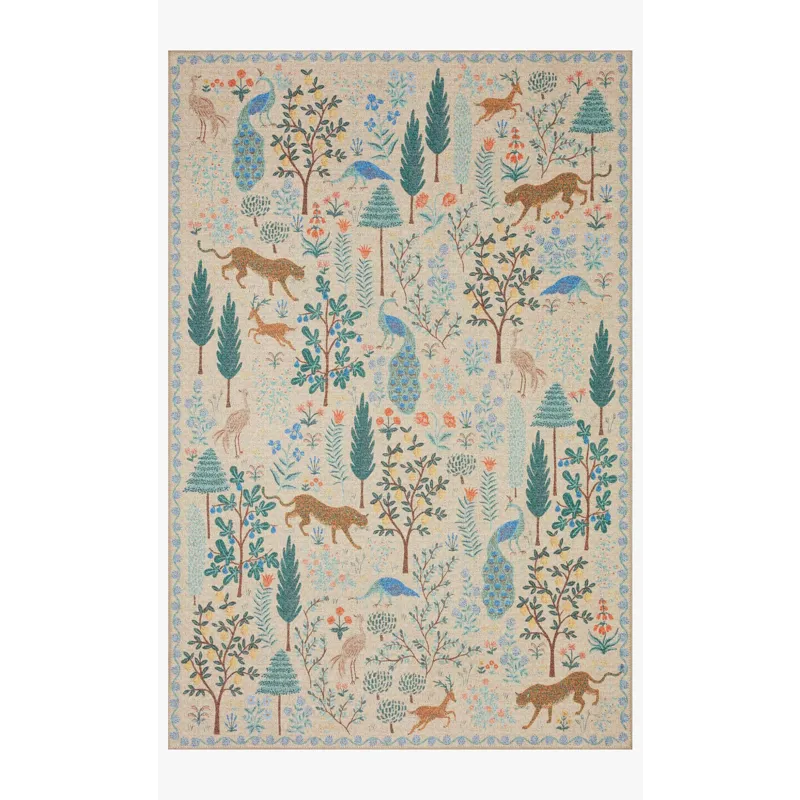 Rifle Paper Co. X Loloi Menagerie Rug