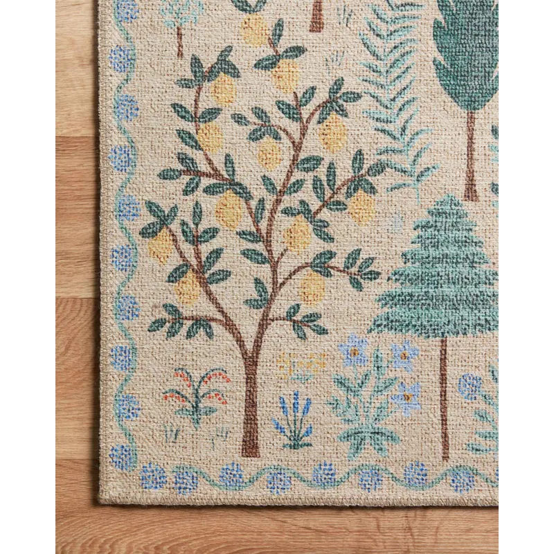 Rifle Paper Co. X Loloi Menagerie Rug