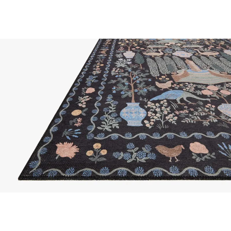 Loloi X Rifle Paper Co. Menagerie 2\'-6\" X 7\'-6\" Rug