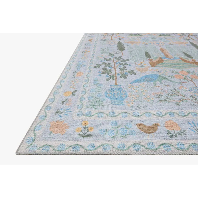 Loloi X Rifle Paper Co. Menagerie 2\'-6\" X 7\'-6\" Rug