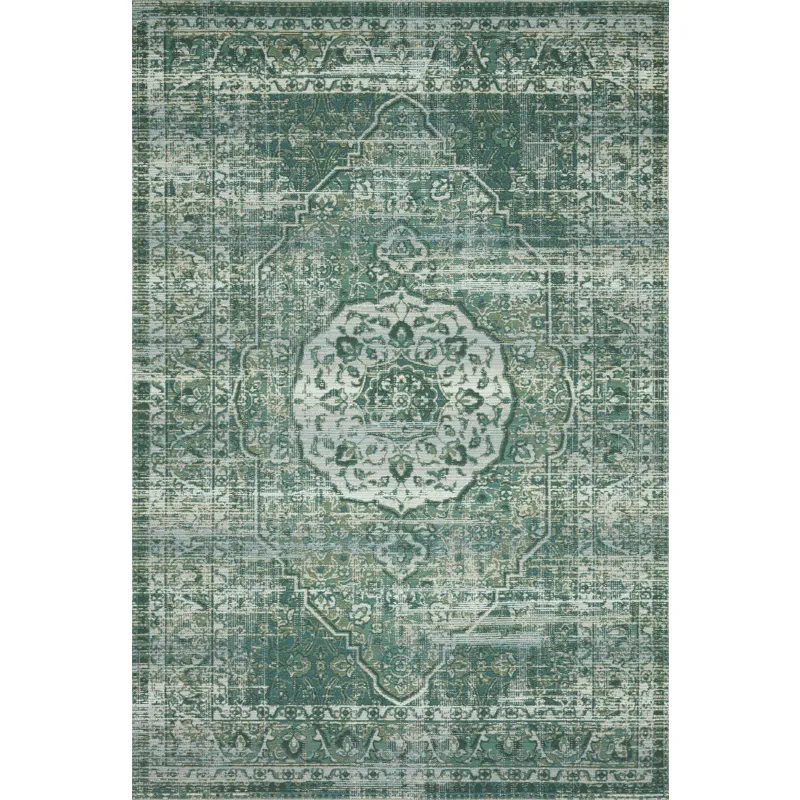 Mika Green / Mist Rug (6' 7" X 9' 4")