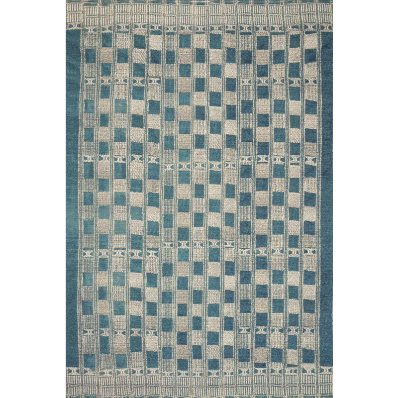 Mika Blue / Ivory Rug (10' 6" X 13' 9")
