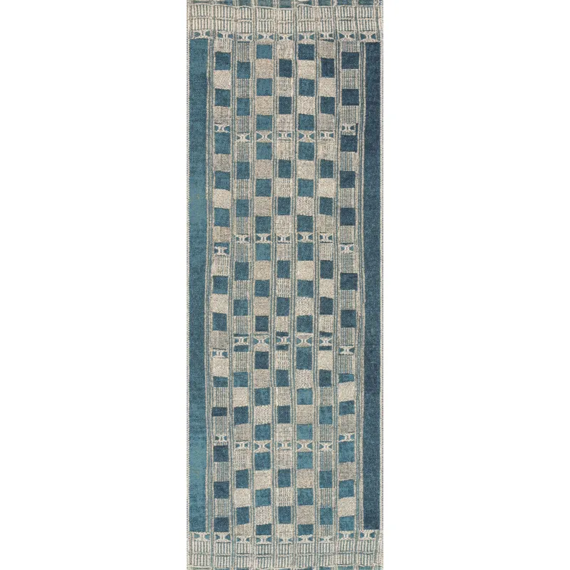 Mika Blue / Ivory Rug (10' 6" X 13' 9")