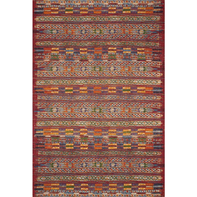 Mika Red / Multi Rug (2' 5" X 7' 8")