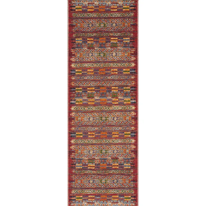 Mika Red / Multi Rug (2' 5" X 7' 8")