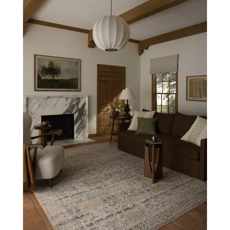 Loloi Milena Charcoal / Apricot Rug