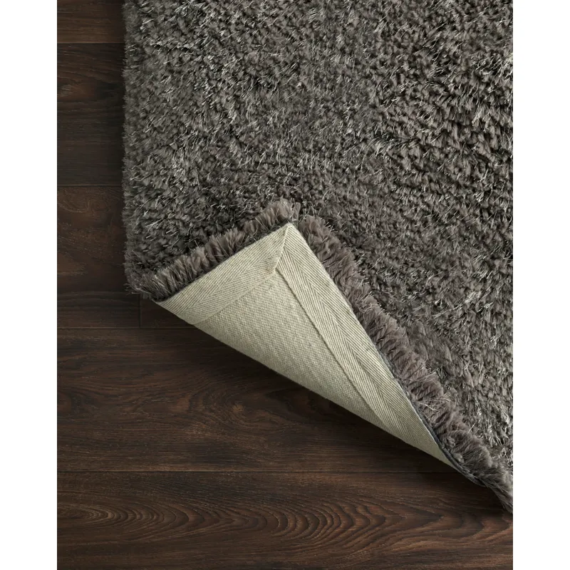 Mila Shag Charcoal Rug (2' 3" X 3' 9")