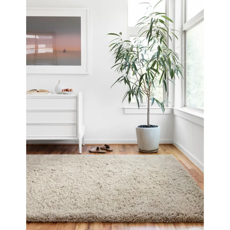 Mila Shag Grey Rug (2' 3" X 3' 9")
