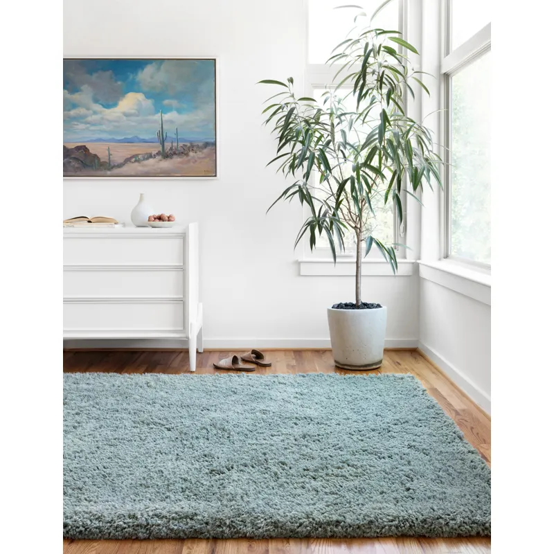Mila Shag Spa Rug (7' 9" X 9' 9")