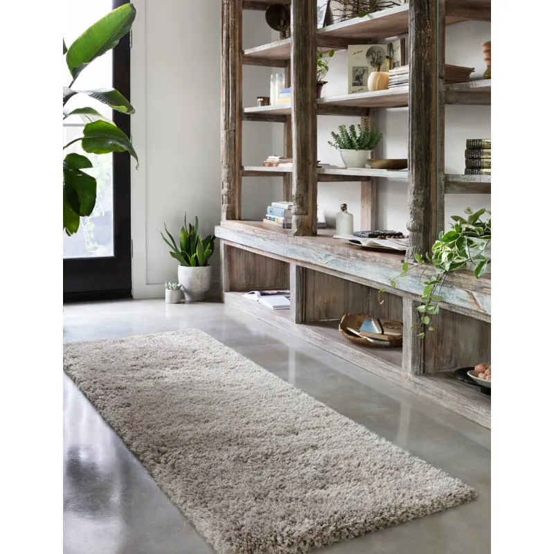 Mila Shag Taupe Rug (2' 3" X 3' 9")