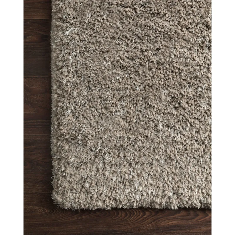 Mila Shag Taupe Rug (2' 3" X 3' 9")
