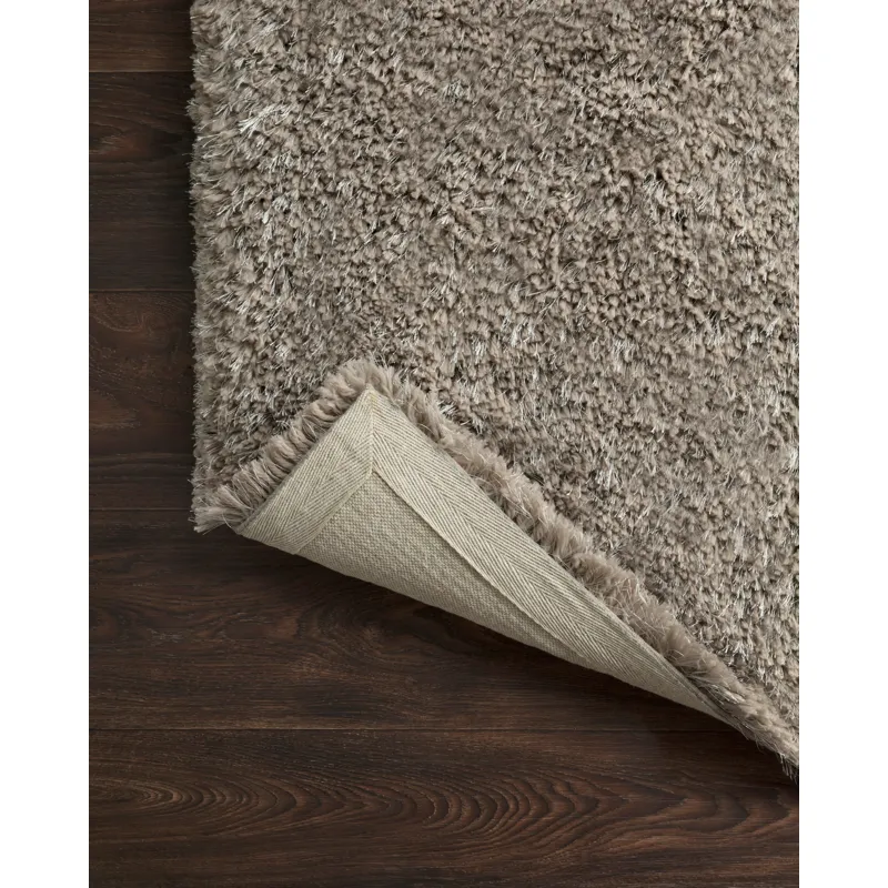 Mila Shag Taupe Rug (2' 3" X 3' 9")