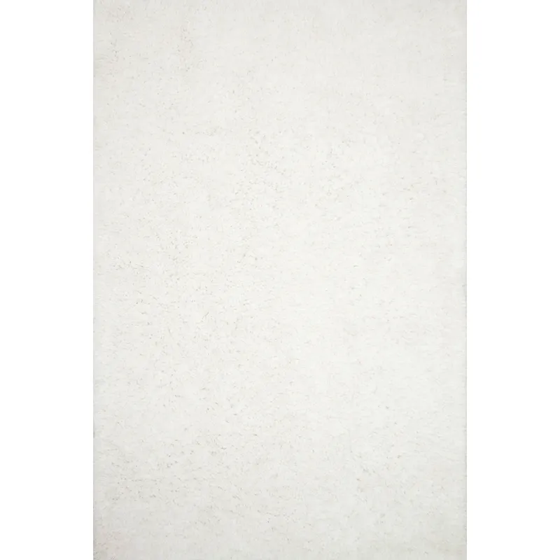 Mila Shag White Rug (9' 3" X 13')
