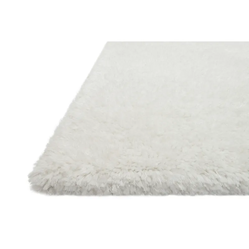 Mila Shag White Rug (9' 3" X 13')