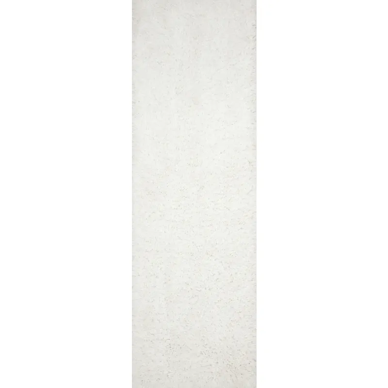 Mila Shag White Rug (9' 3" X 13')