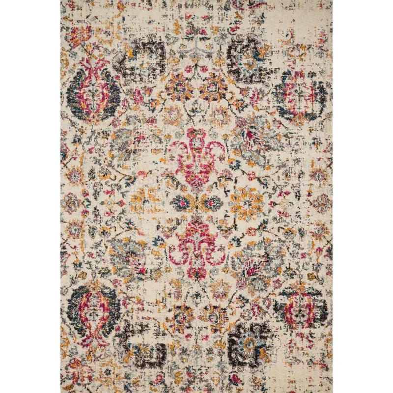 Nadia Ivory / Multi Rug (4' 0" X 5' 7")