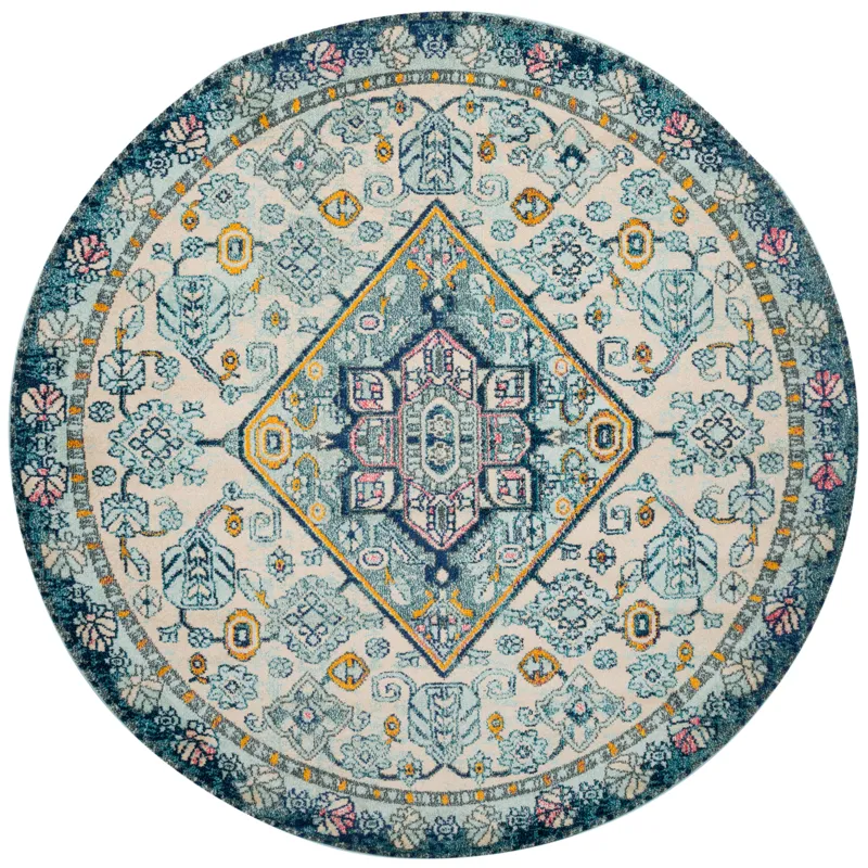 Nadia Aqua / Navy Rug (2' 2" X 6' 0")