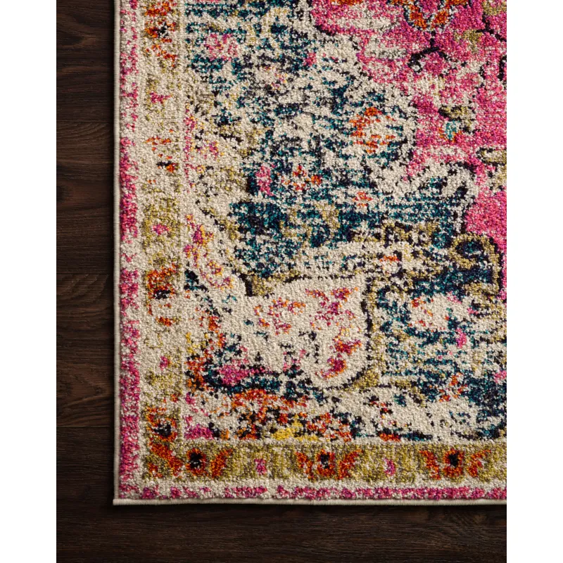 Nadia Pink / Midnight Rug (5' 0" X 5' 0" Round)