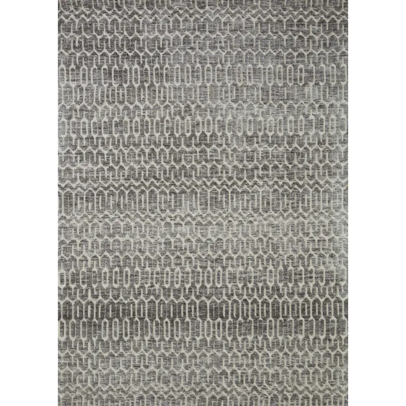 Neda Ivory / Charcoal Rug (7' 9" X 9' 9")