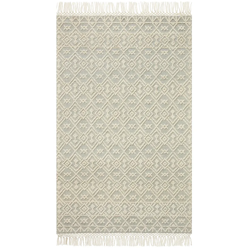 Noelle Ivory / Blue Rug (4' 0" X 6' 0")
