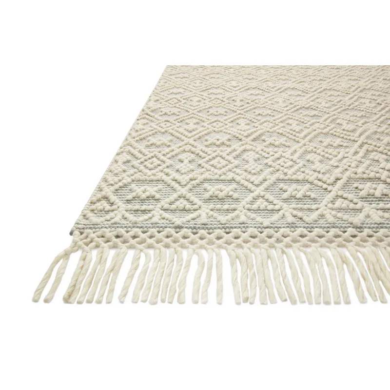 Noelle Ivory / Blue Rug (4' 0" X 6' 0")