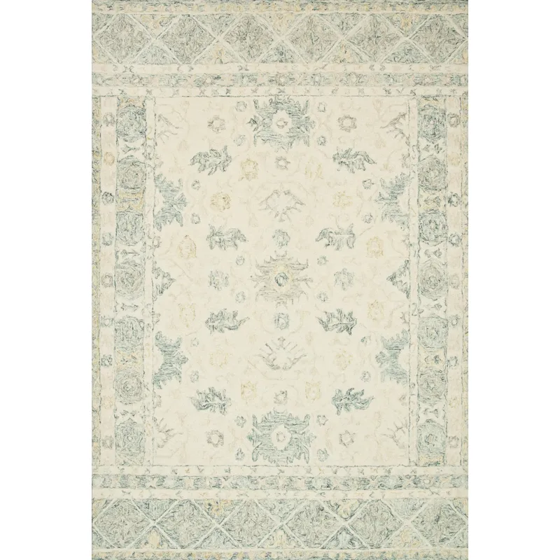Norabel Ivory / Slate Rug (7' 9" X 9' 9")