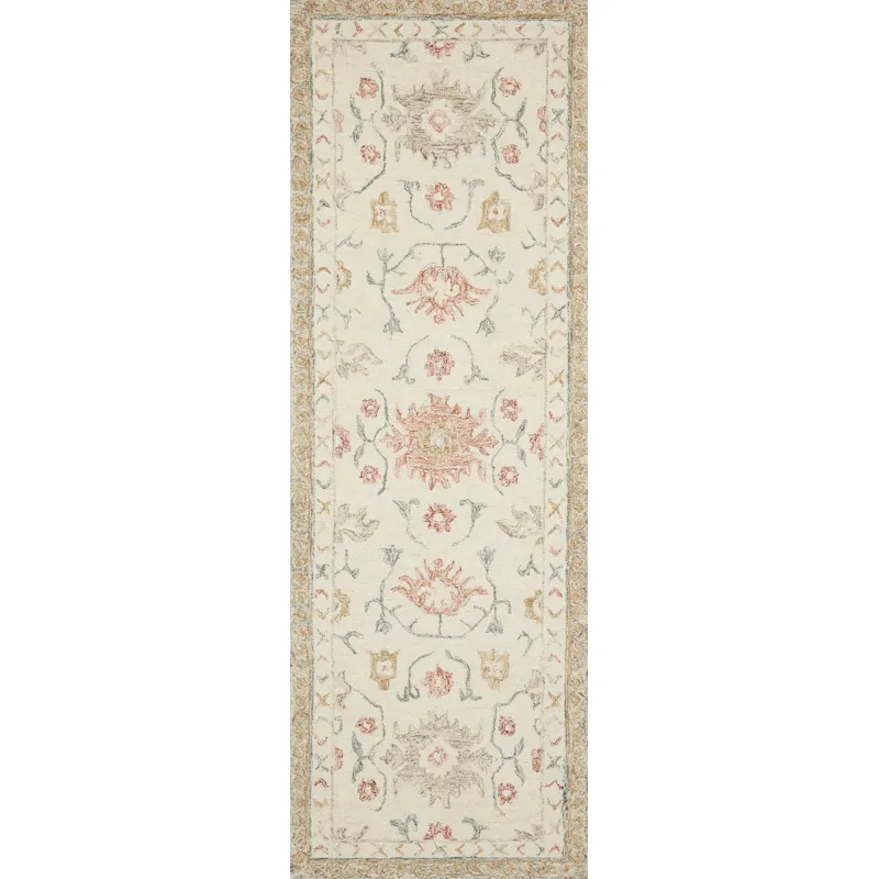 Norabel Ivory / Rust Rug (5' 0" X 7' 6")