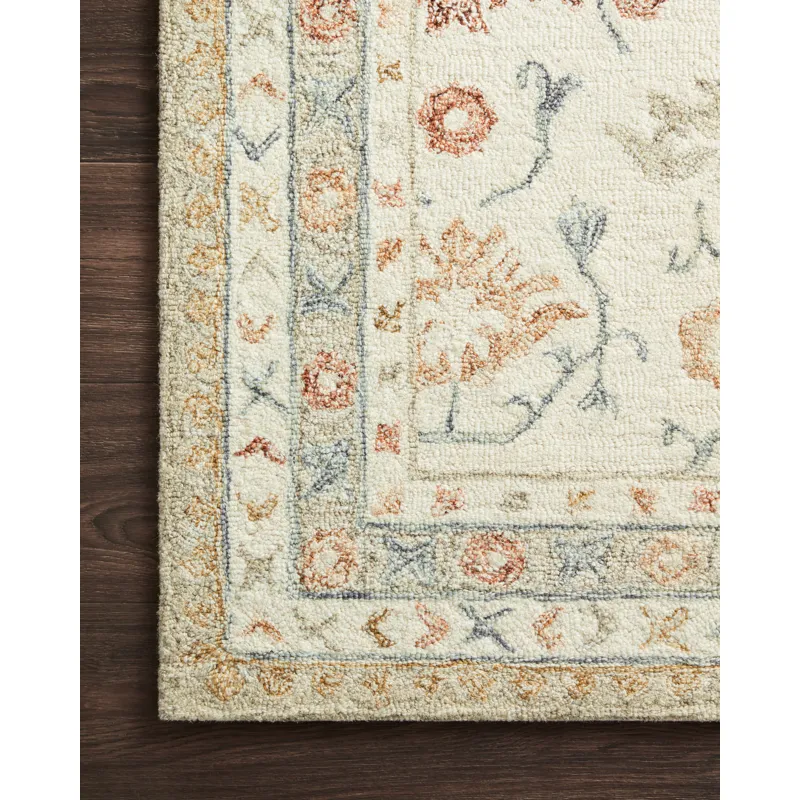 Norabel Ivory / Rust Rug (5' 0" X 7' 6")
