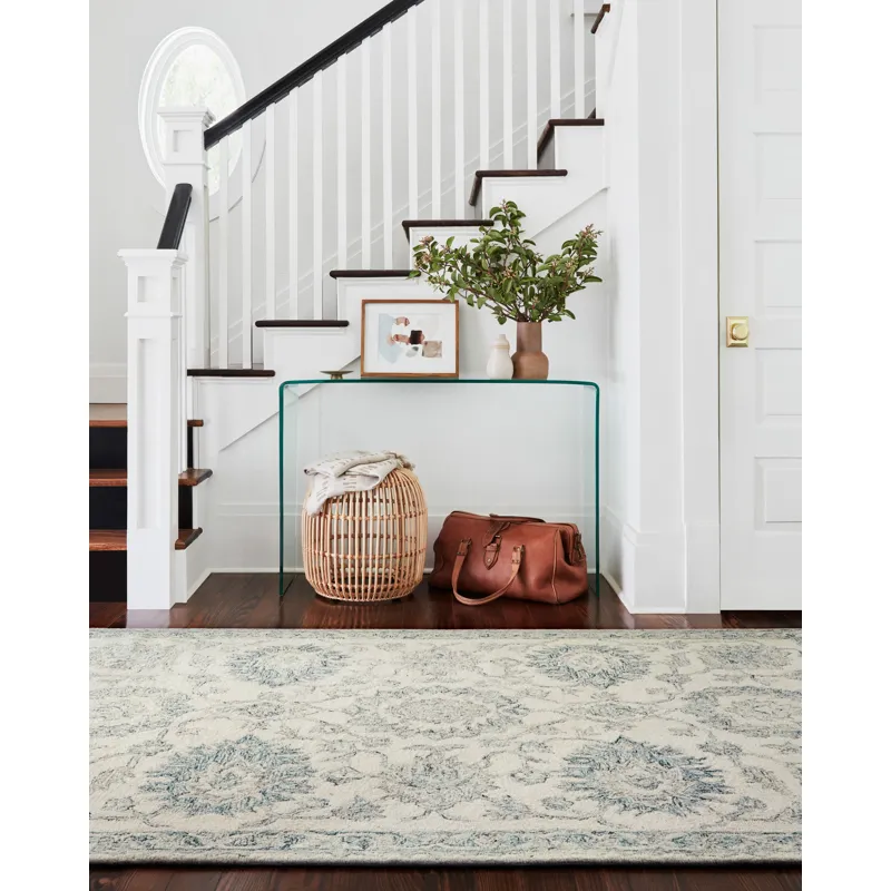 Norabel Ivory / Blue Rug (9' 3" X 13')