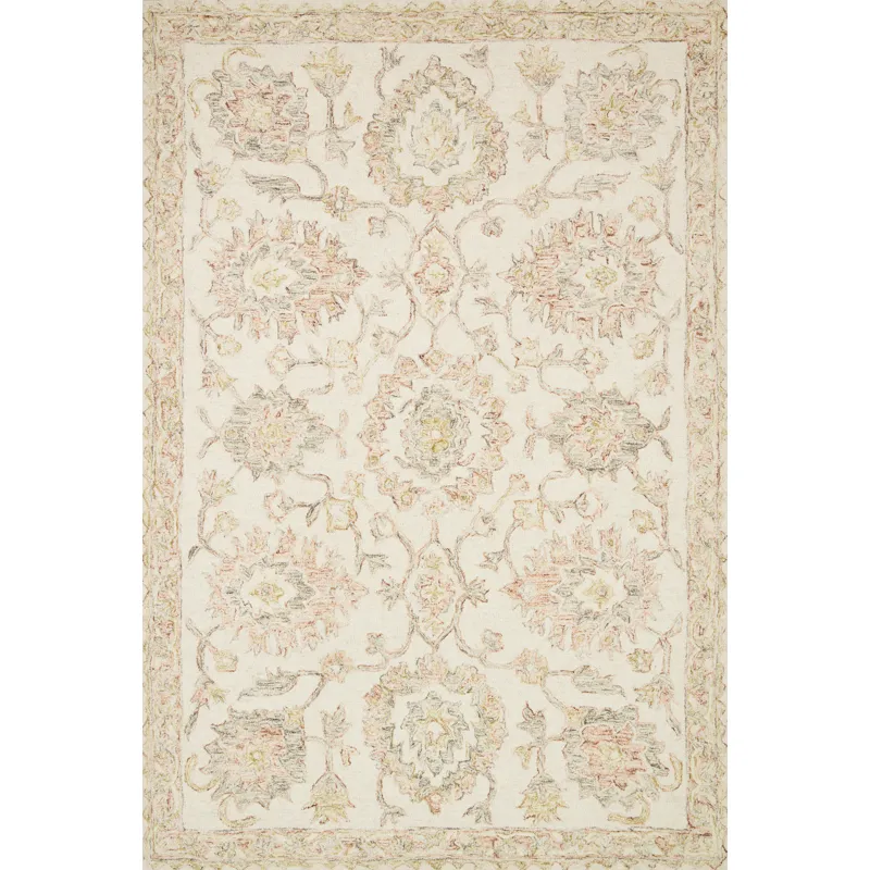 Norabel Ivory / Blush Rug (2' 6" X 7' 6")