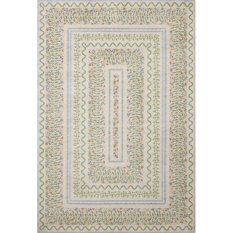 Rifle Paper Co. x Loloi Orchard Ivory / Multi Machine Washable Rug