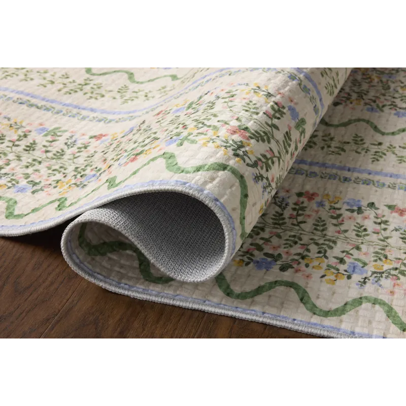 Rifle Paper Co. x Loloi Orchard Ivory / Multi Machine Washable Rug