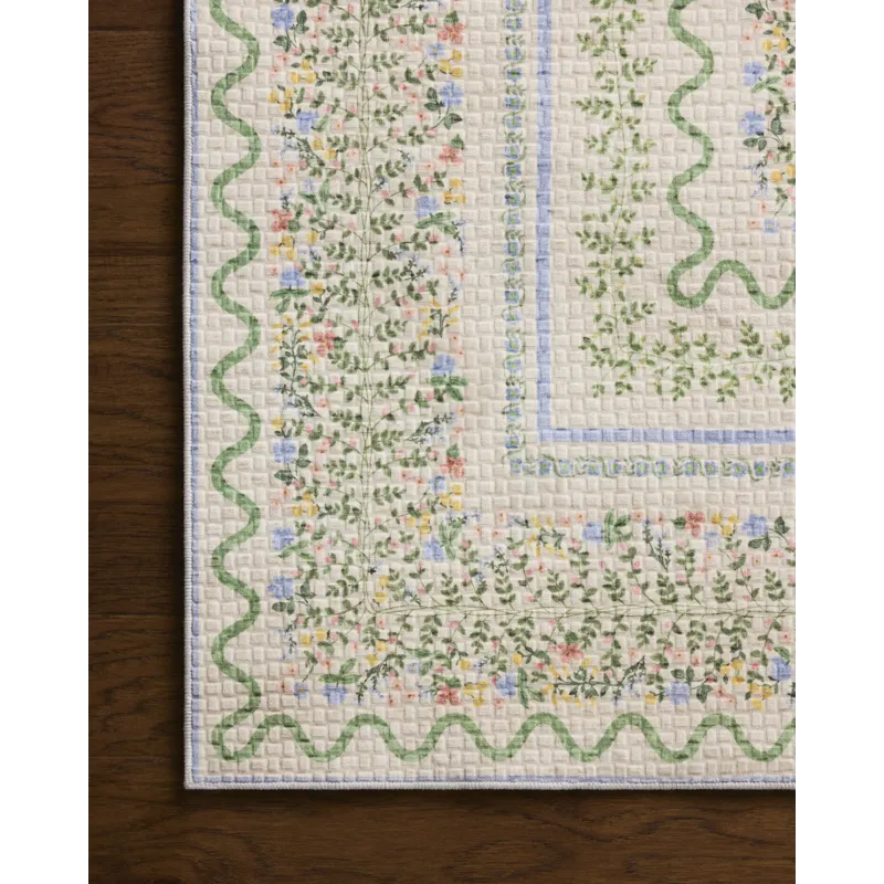 Rifle Paper Co. x Loloi Orchard Ivory / Multi Machine Washable Rug