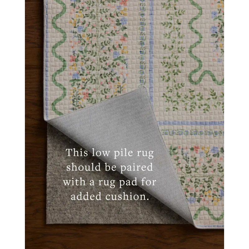 Rifle Paper Co. x Loloi Orchard Ivory / Multi Machine Washable Rug