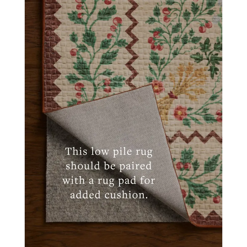Rifle Paper Co. x Loloi Orchard Antique Ivory / Multi Machine Washable Rug